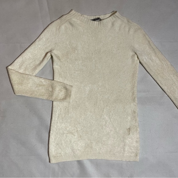 New Transit Par-Such Fuzzy Ivory Sweater Made in Italy Size 3 US M - Picture 4 of 12